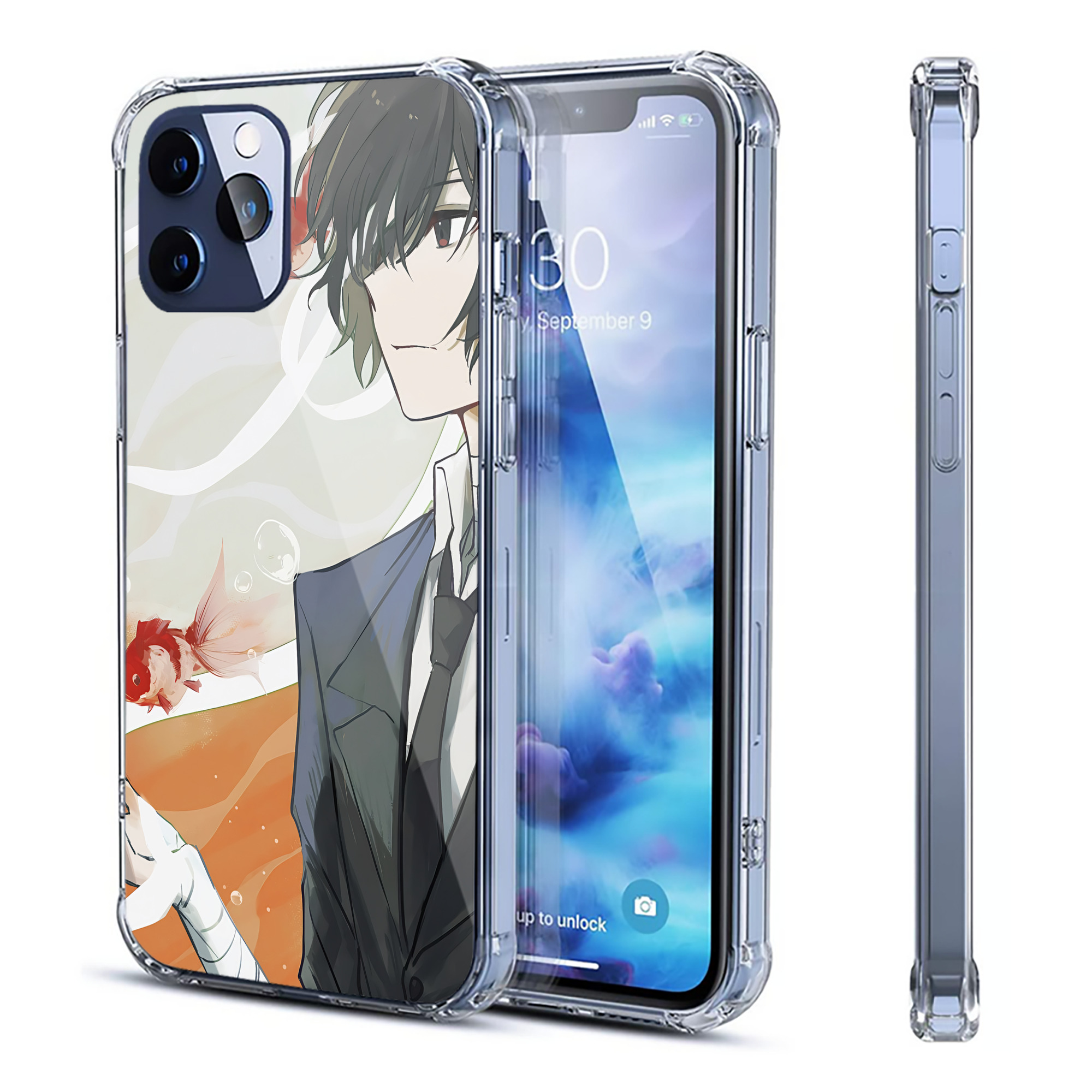（画像用） 文豪ストレイドッグス Bungo Stray Dogs 【iPhone 12シリーズ対応】透明スマホケース（クリアソフトケース）